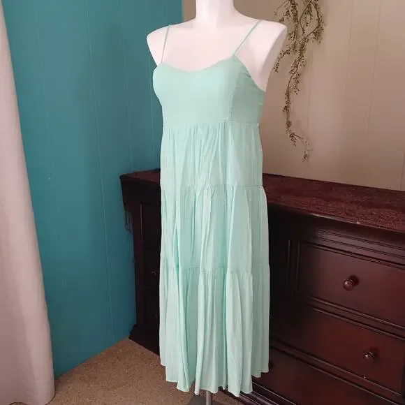 Hyfve Adjustable Straps 3-Tiered Skirt Summer Dress M - Picture 2 of 6